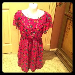 Host pick 11/18! Boutique dress in fuchsia NWOT