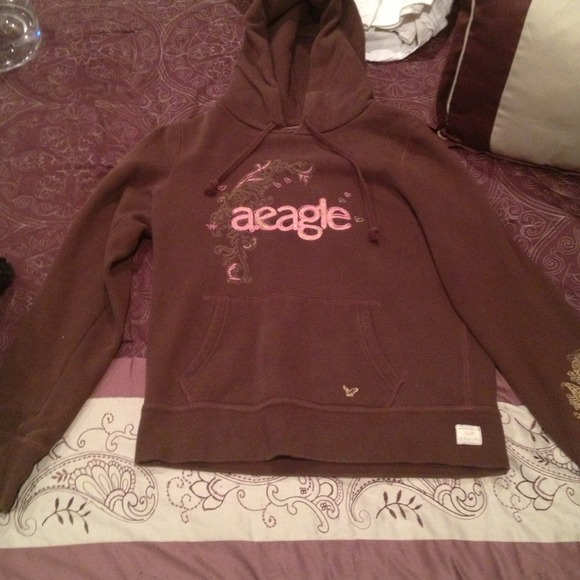 AE brown hoodie