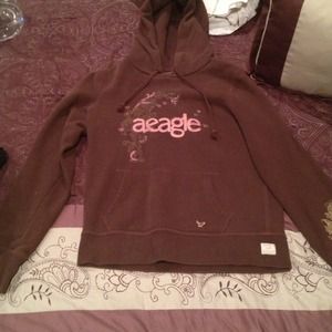 AE brown hoodie