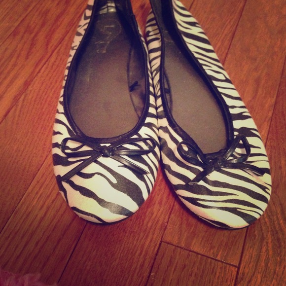 zebra ballerina shoes.