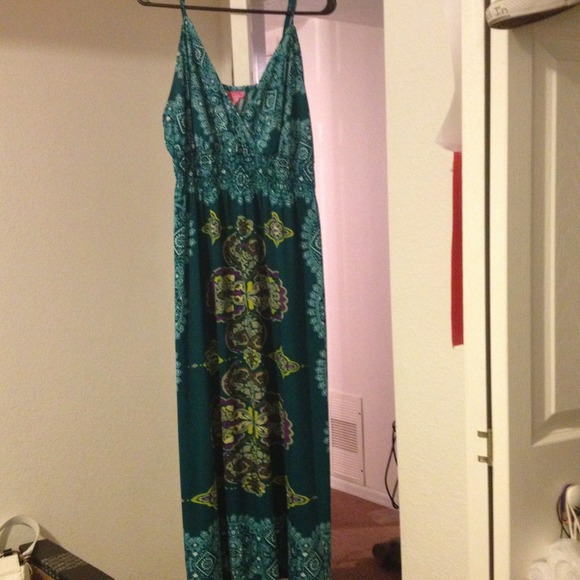 Long green sundress