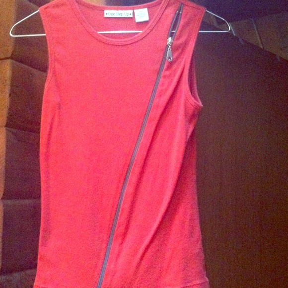 Zipper tank, orange