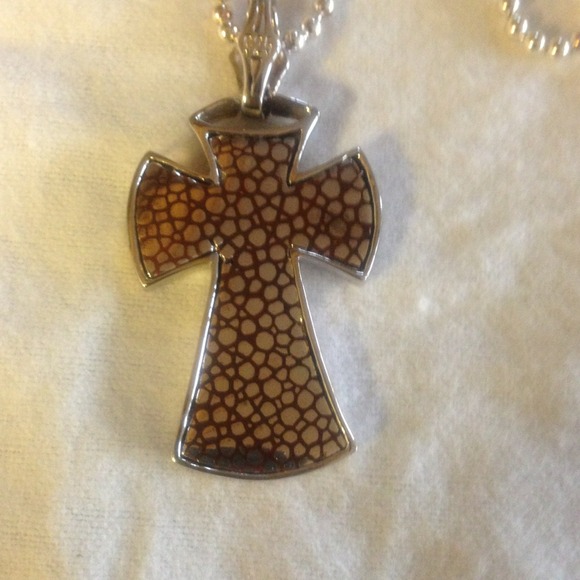 Alan K Stingray Leather, 925 silver Pendant/Chain - Picture 3 of 4