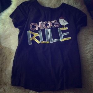 Little girls t shirt "Chicks Rule"