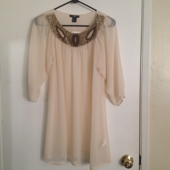 Brand new H&M chiffon embellished tunic