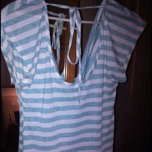 💙👗👖👕Pretty blue striped shirt