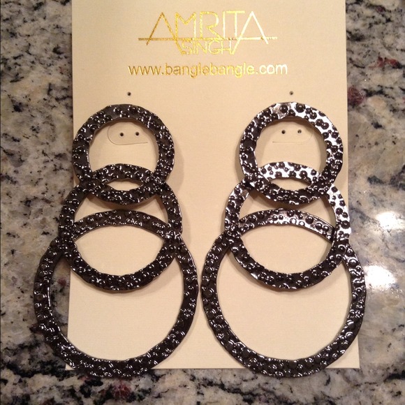 Amrita Singh large earrings