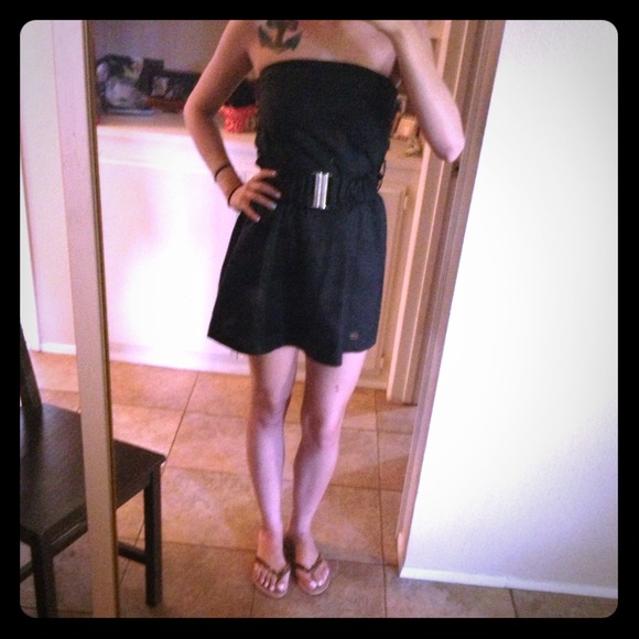 Black sun dress