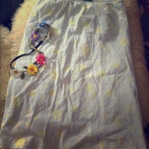 Beautiful blue Benetton tea skirt