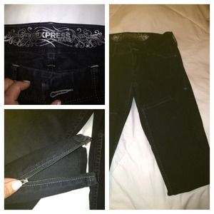 Express black jeans