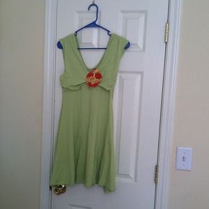 Soft green short dress