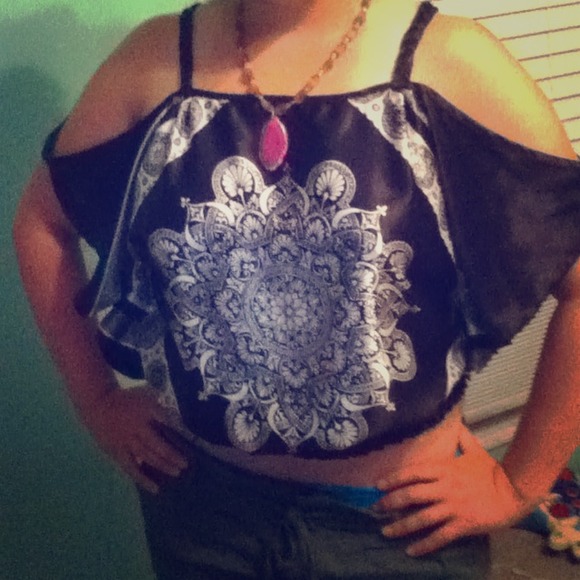 Silky Off Shoulder Shirt