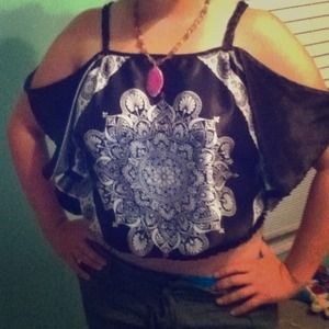 Silky Off Shoulder Shirt