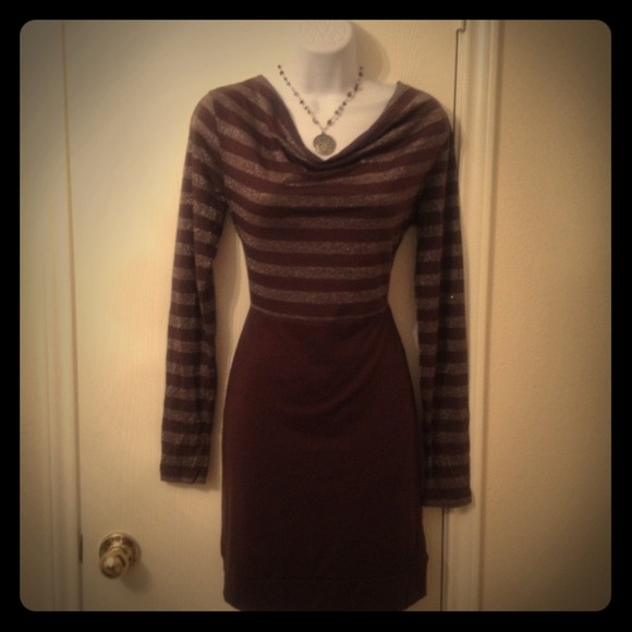 ♦Sold!!!Brown Jersey Knit Dress