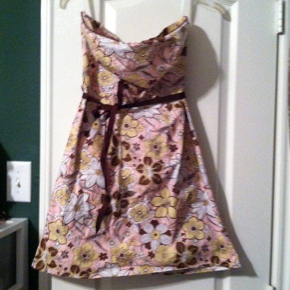 Pink floral sundress