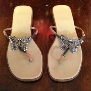 Rhinestone Butterfly Sandals