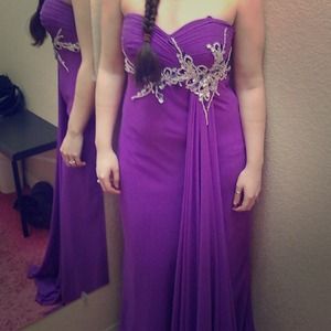 Purple formal gown