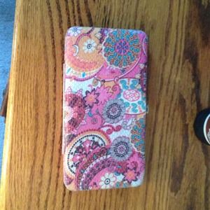 Pink Pattern Metal Lined Wallet