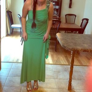 Green goddess dress
