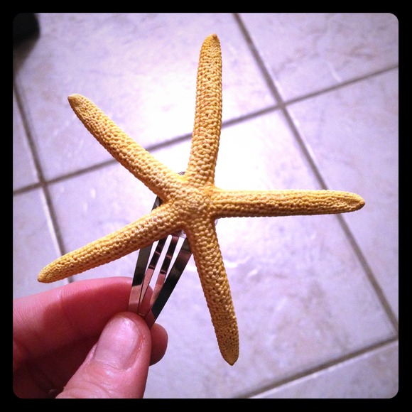 Starfish hair clip