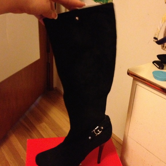 Guess black suede boots - Picture 4 of 4
