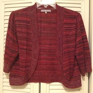 🔲SOLD🔲 Red and Black Shrug Sweater
