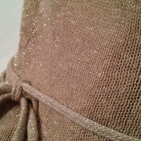 ❌SOLD on eBay❌ Banana Republic Gold Wrap Sweater - Picture 2 of 4