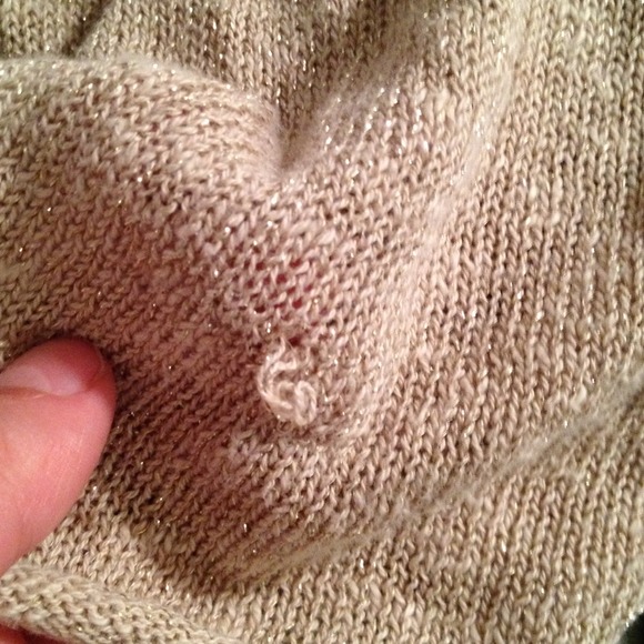 ❌SOLD on eBay❌ Banana Republic Gold Wrap Sweater - Picture 4 of 4