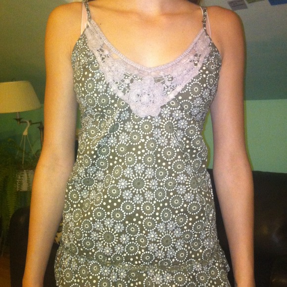 Forest green summer top