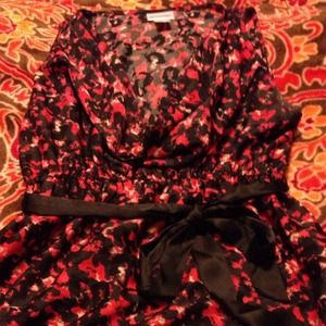 Red and black motherhood maternity shirt