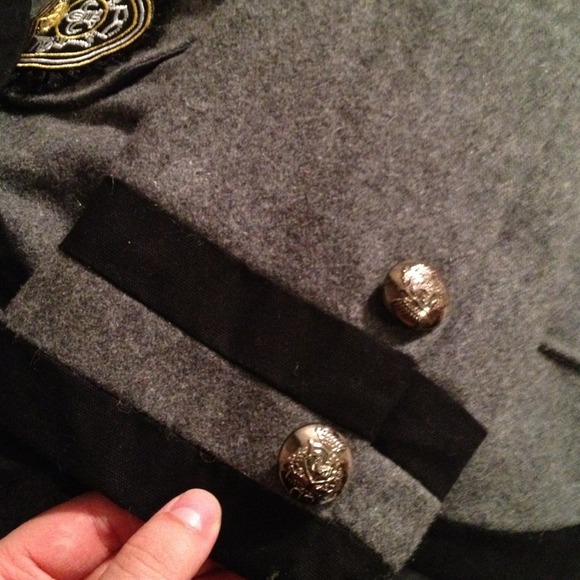 Rue 21 Gray & Black Wool Blazer XL - Picture 4 of 4