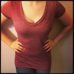 Maroon v neck