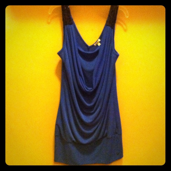 Blue dress/tunic with sequin detail