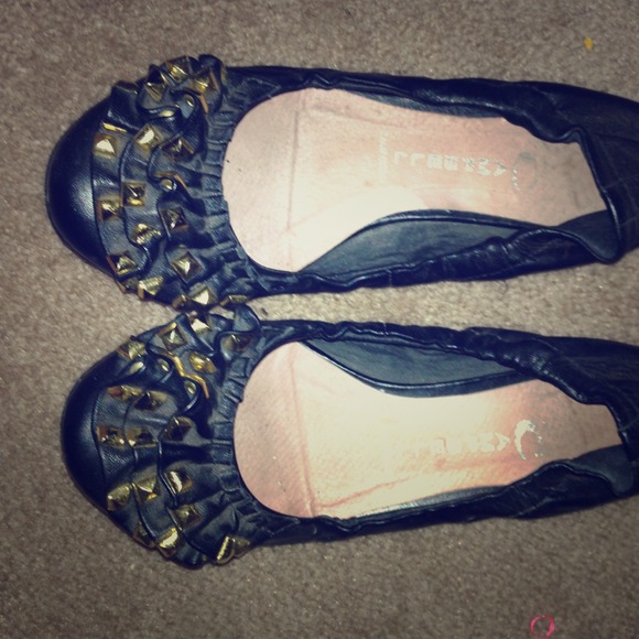 Studded Jeffrey Campbell flats - Picture 1 of 3