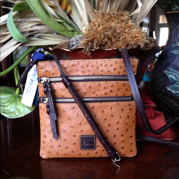 Dooley & Bourke Triple Zipper Crossbody New