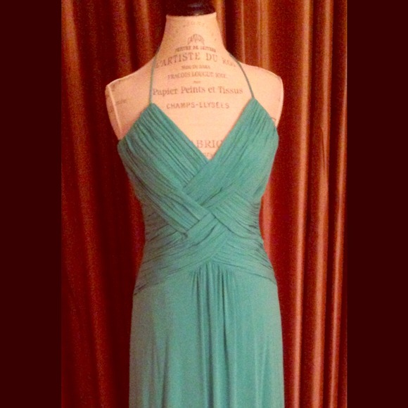 Turquoise prom or evening dress