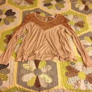 LACE LONG SLEEVED SHIRT