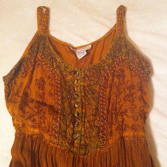 ‼️SOLD‼️REDUCED❤Beautiful sundress!!! Hand emb