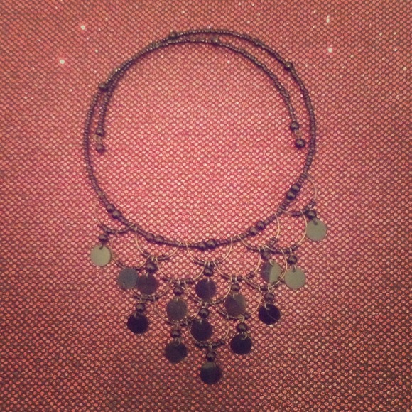 Black beaded choker