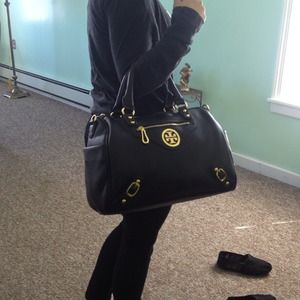 Tory burch black handbag!