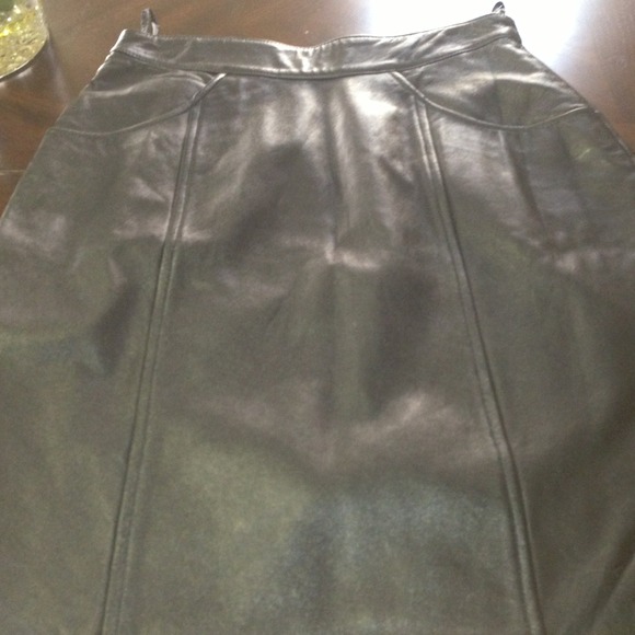 Genuine Leather Skirt New