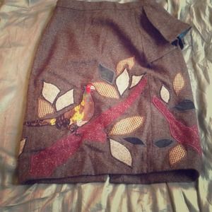 Adorable wool skirt!