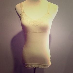 Ivory lace cami