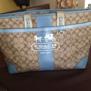 💯%Authentic  Coach Diaper Bag Heritage Collection