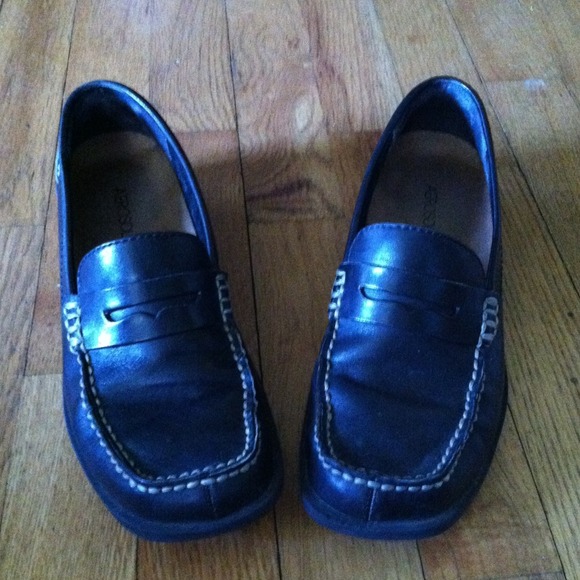 Black loafers