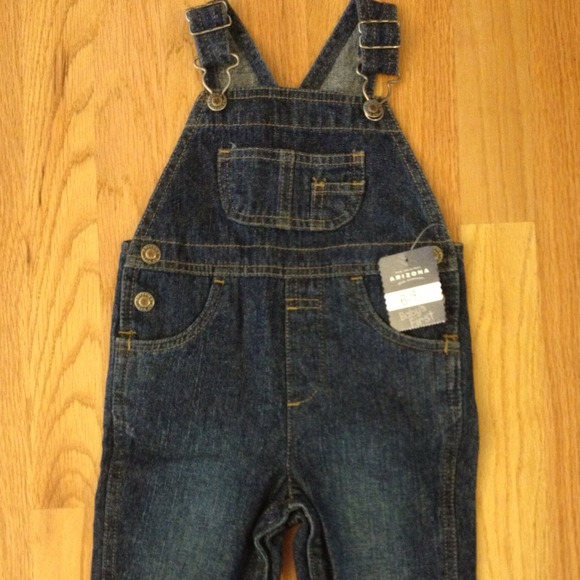 Denim infant overalls