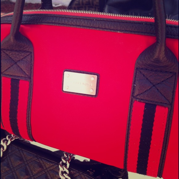 Michael Kors Leather & Canvas Handbag