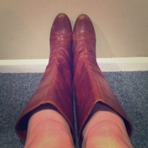 Steve Madden Leather Wedge Boots