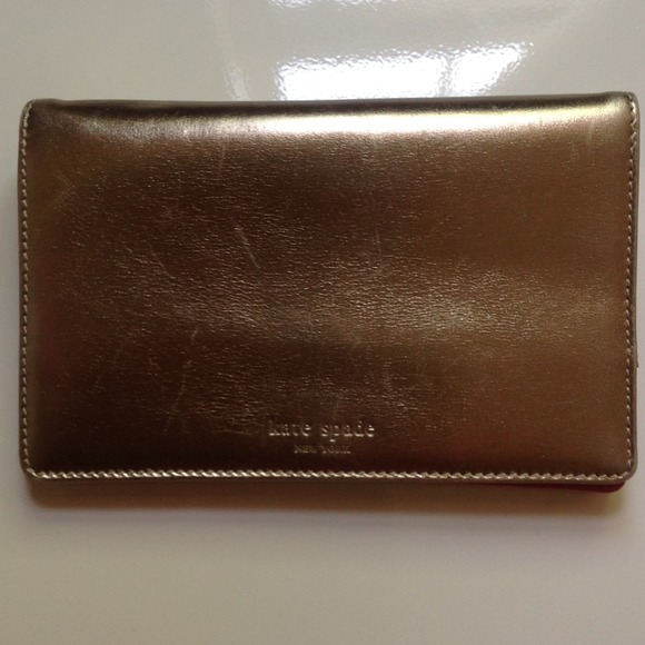 Kate spade Gold pink wallet wristlet rare - Picture 1 of 3