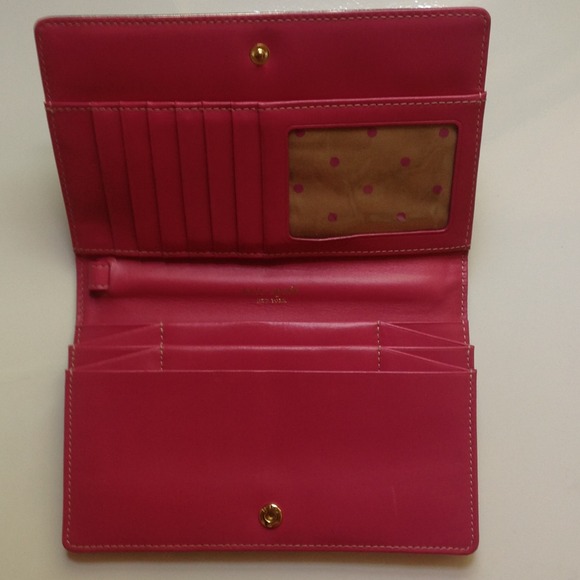 Kate spade Gold pink wallet wristlet rare - Picture 2 of 3